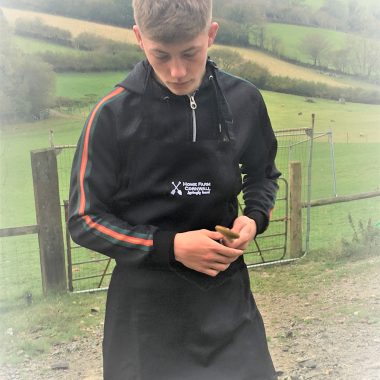 Black Apron with Logo & Pocket