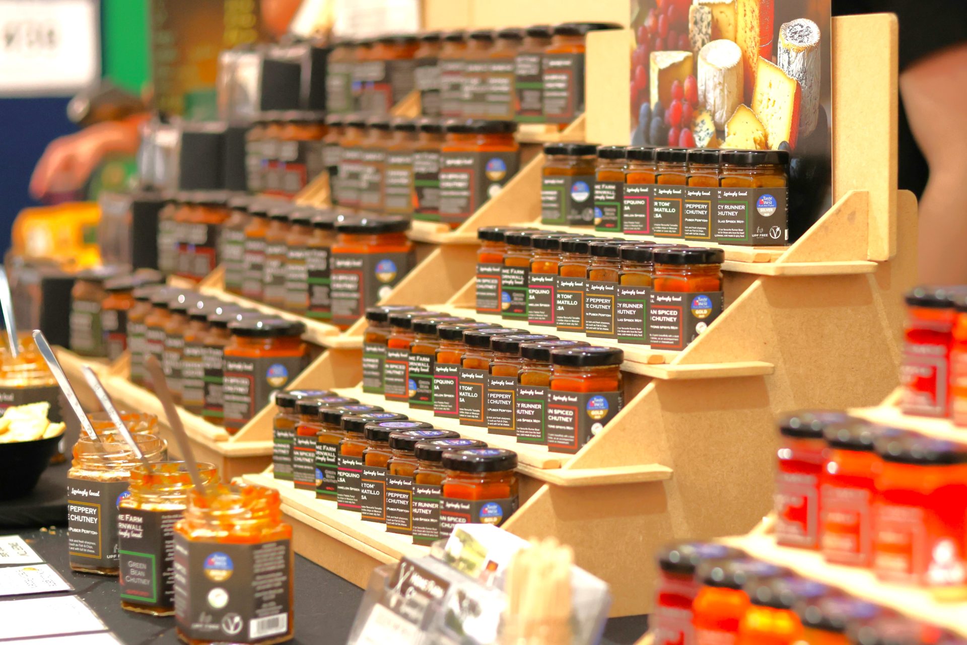 Home Farm Cornwall Preserves on display